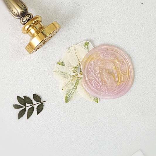 Flower wax seal(pink)